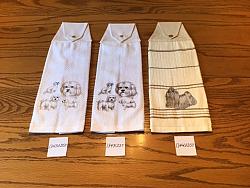 Embroidered Snap Towel Maltese Dog