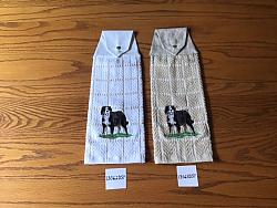 Embroidered snap towels Bernese Mountain Dog