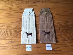 Embroidered snap towels Beagle Dog