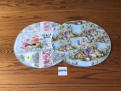 Reversible Easter/Spring circle placemat