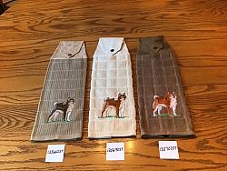 Embroidered Snap Towel Shiba Inu Dog