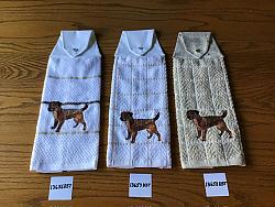 Embroidered Snap Towel Border Terrier